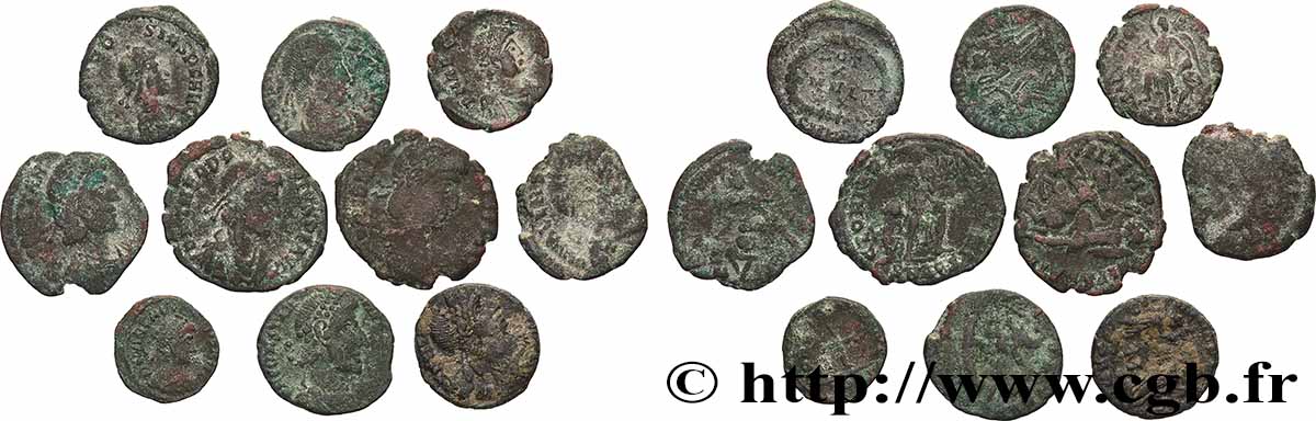 LOTS Lots de 10 monnaies lot