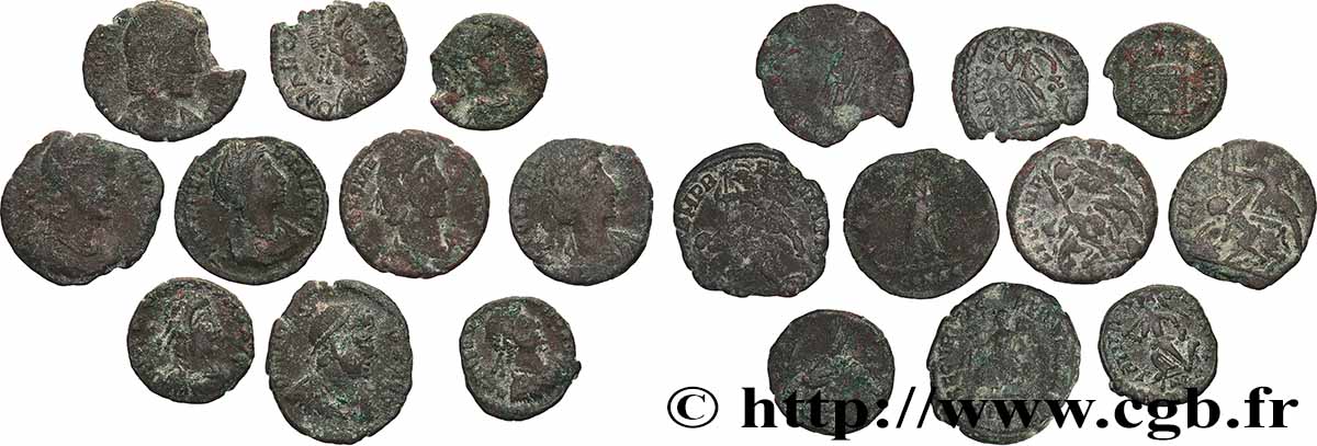 LOTS Lots de 10 monnaies lot