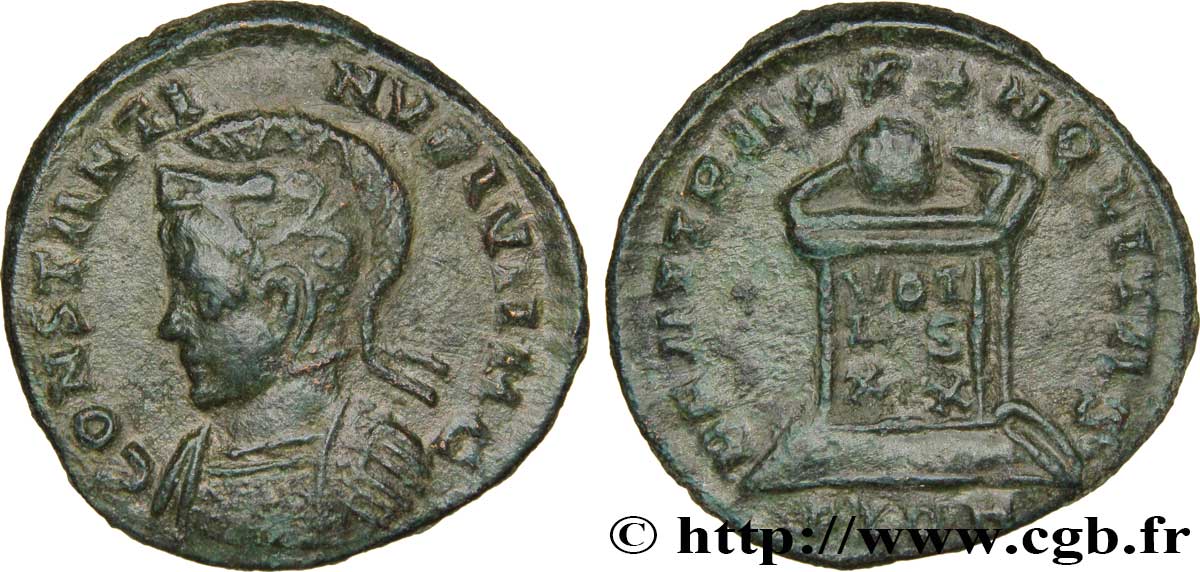 CONSTANTIN II Centenionalis ou nummus SUP/TTB+