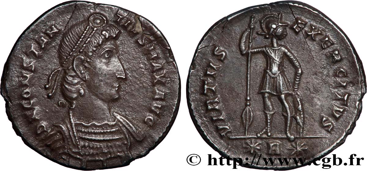 CONSTANCE II Miliarense léger TTB+/SUP