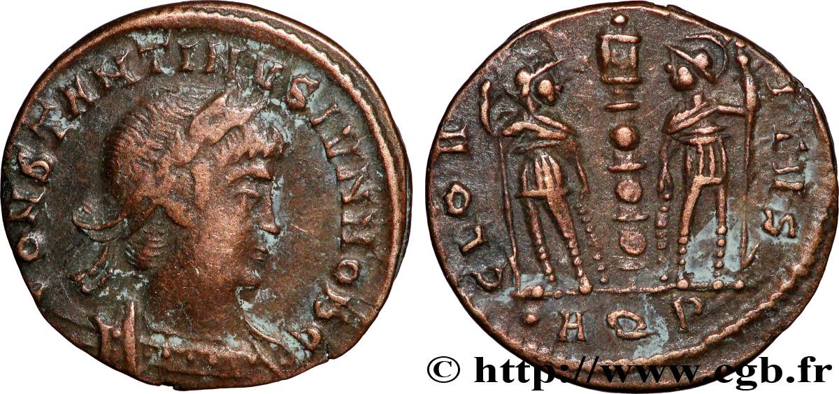CONSTANTIN II Centenionalis ou nummus TTB/TTB+