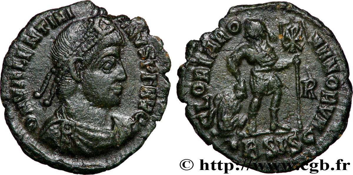 VALENTINIEN Ier  Nummus TTB+