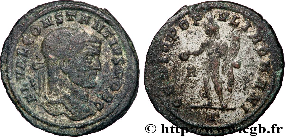 CONSTANTIUS I Follis ou nummus XF/VF