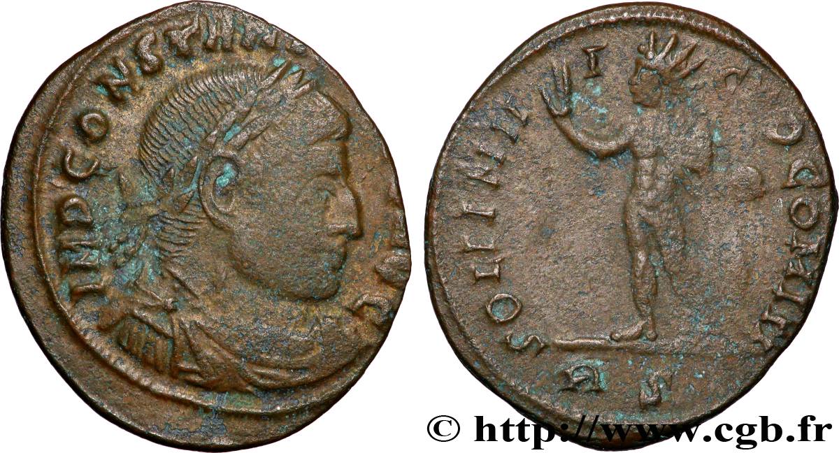 CONSTANTINE I THE GREAT Follis ou nummus XF