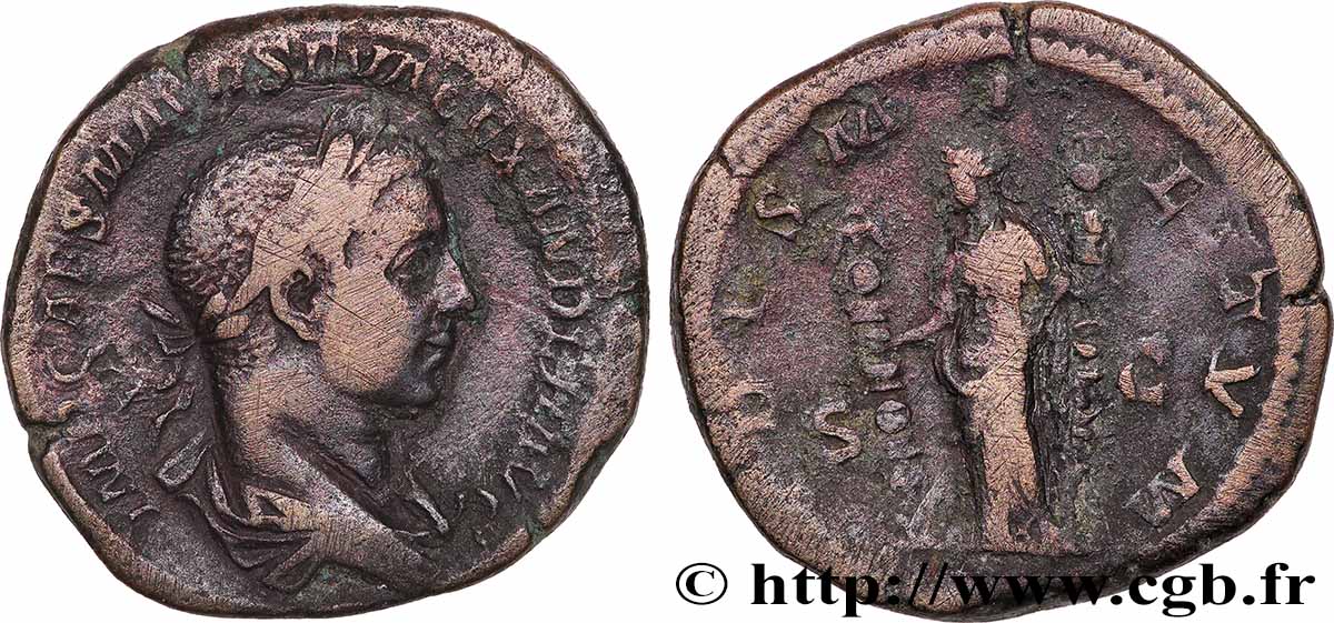 ALEXANDRE SÉVÈRE Sesterce TTB/TB+