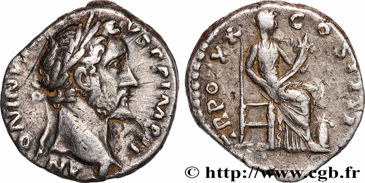 ANTONINO PIO Denier q.SPL/BB