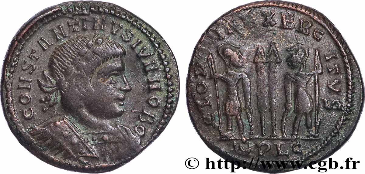 CONSTANTIN II Centenionalis ou nummus TTB+