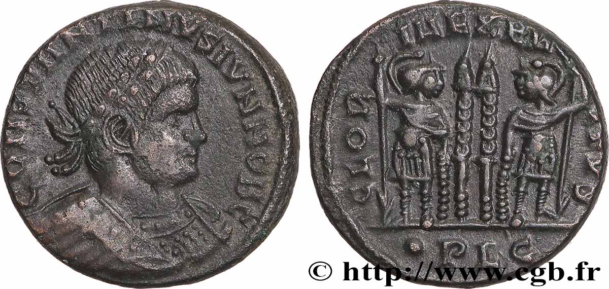 CONSTANTIN II Centenionalis ou nummus TTB+