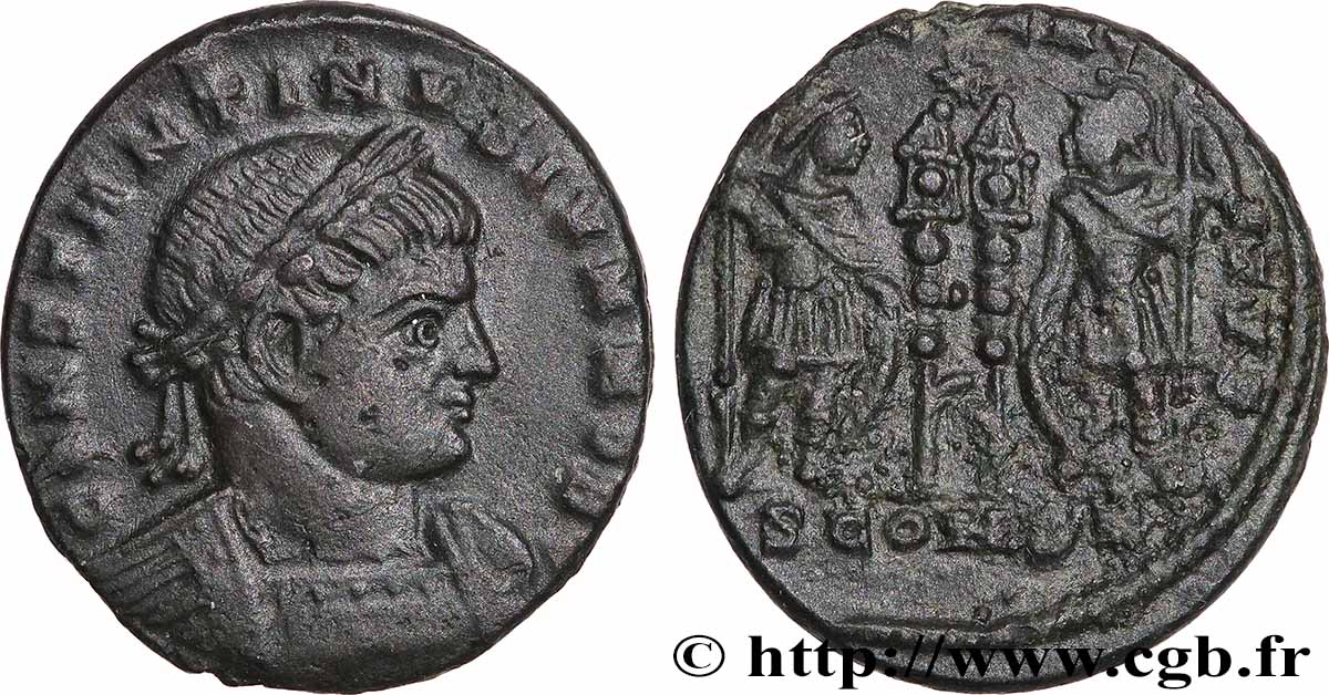 CONSTANTIN II Centenionalis ou nummus TTB+