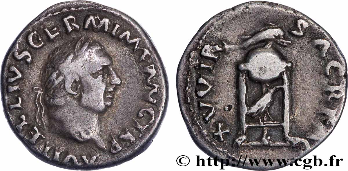 VITELLIUS Denier TTB+