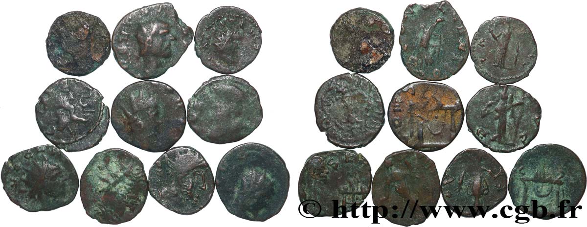 LOTS Lots de 10 monnaies lot