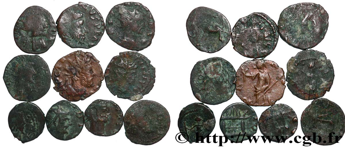 LOTS Lots de 10 monnaies lot