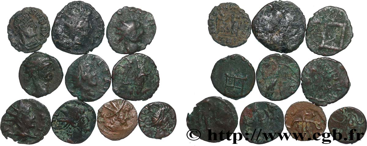 LOTS Lots de 10 monnaies lot