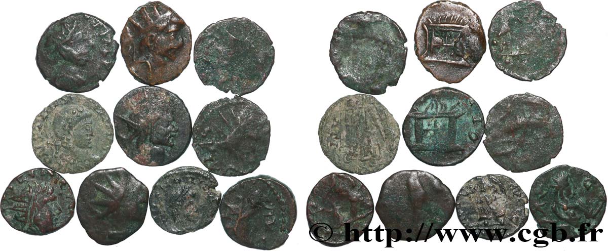 LOTS Lots de 10 monnaies lot