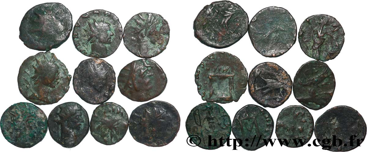 LOTS Lots de 10 monnaies lot