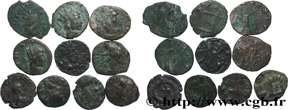 LOTS Lots de 10 monnaies lot