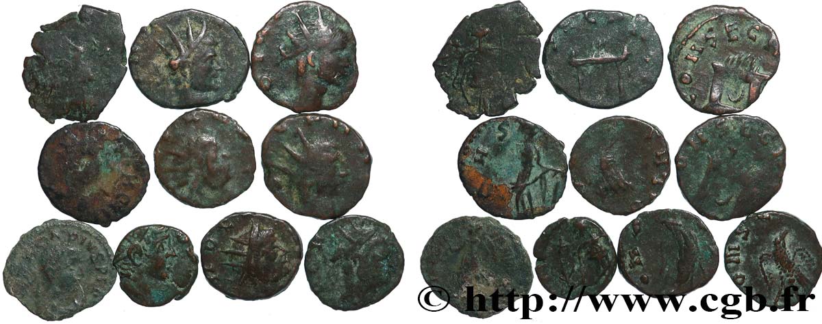 LOTS Lots de 10 monnaies lot