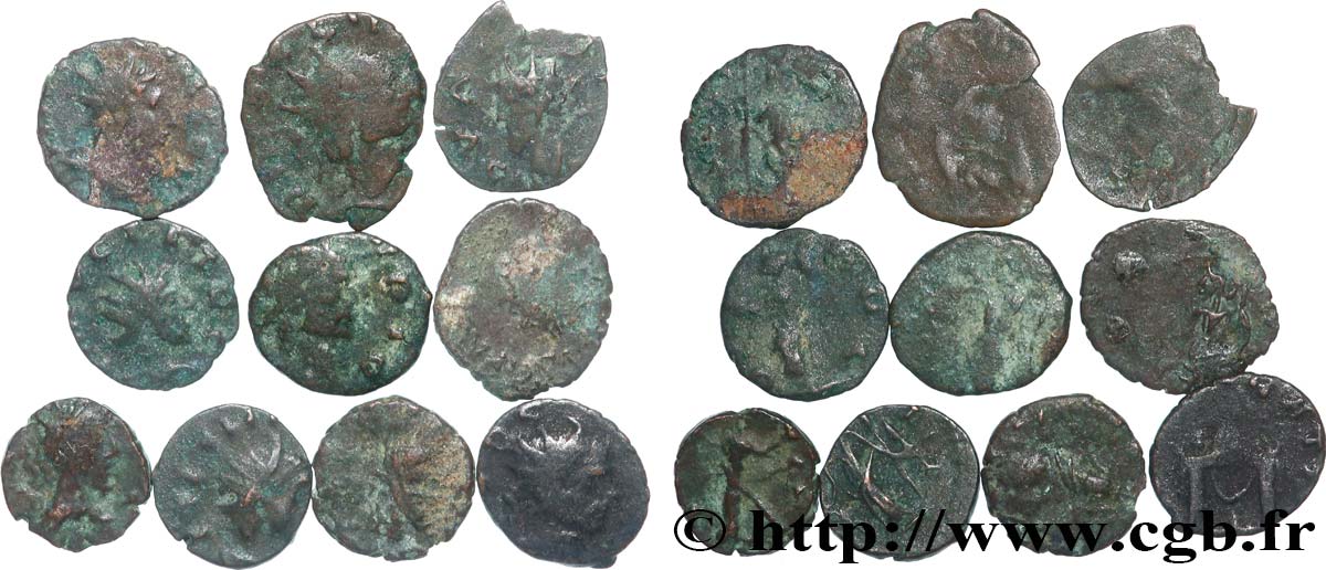 LOTS Lots de 10 monnaies lot