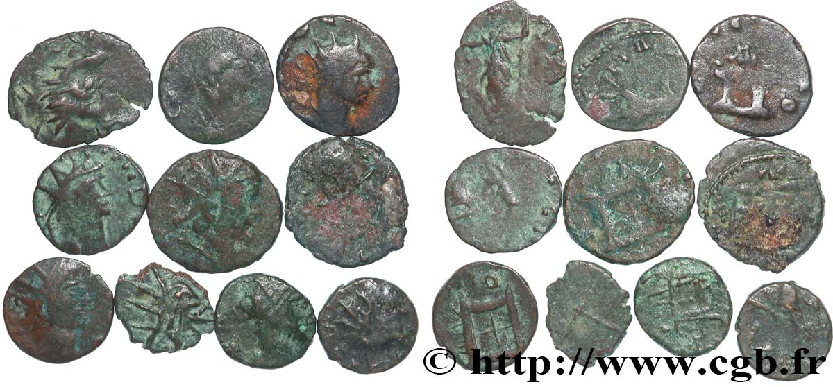 LOTS Lots de 10 monnaies lot