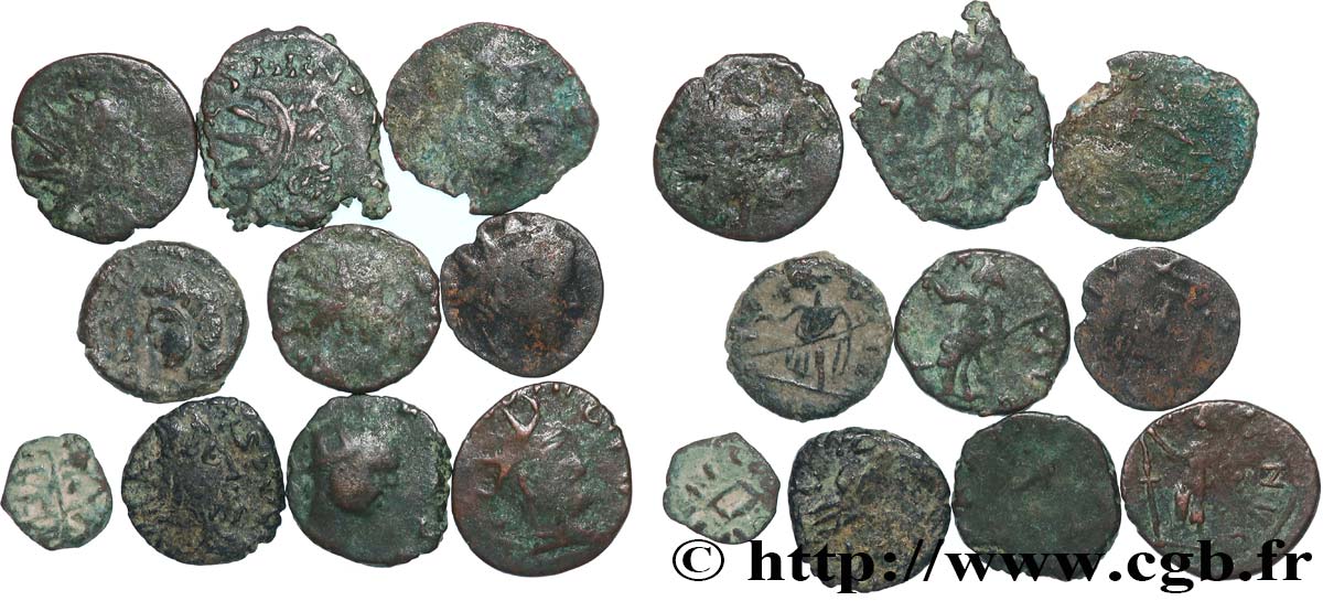 LOTS Lots de 10 monnaies lot