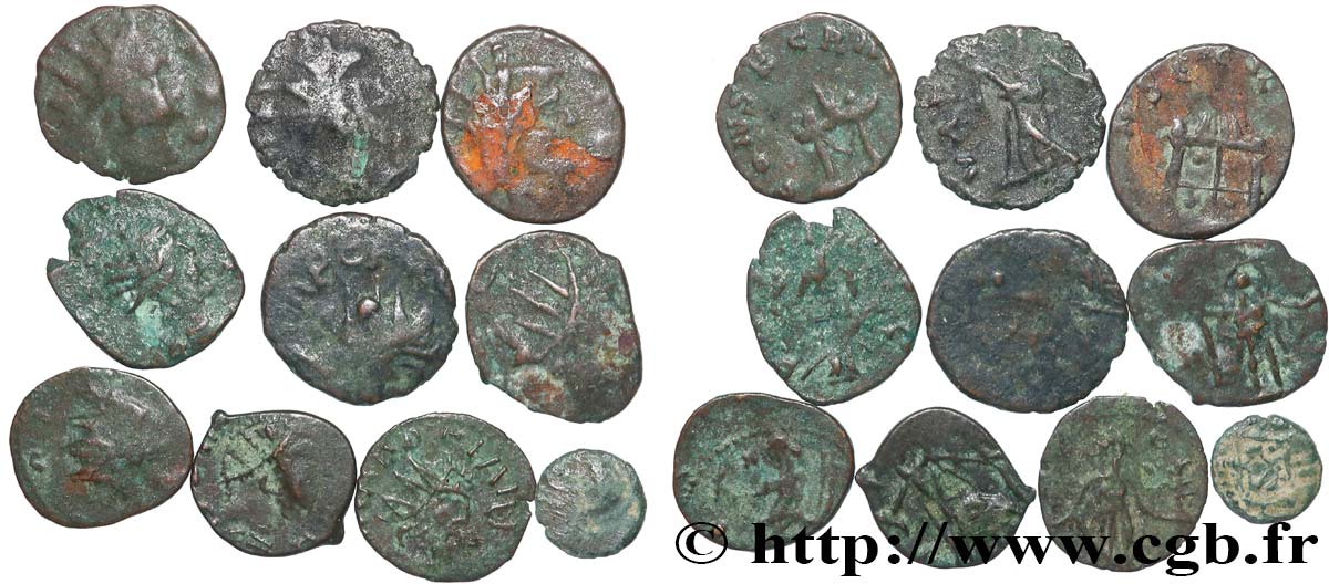 LOTS Lots de 10 monnaies lot