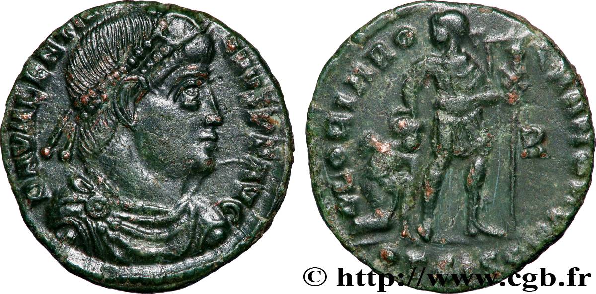 VALENTINIEN Ier  Nummus TTB+/TTB