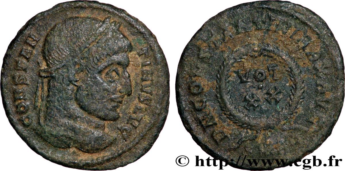 CONSTANTINUS I DER GROßE Centenionalis ou nummus SS/fSS