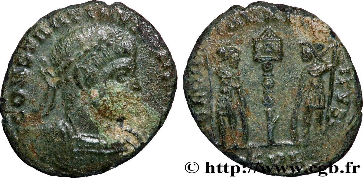 CONSTANTIN II Centenionalis ou nummus TTB/TTB+