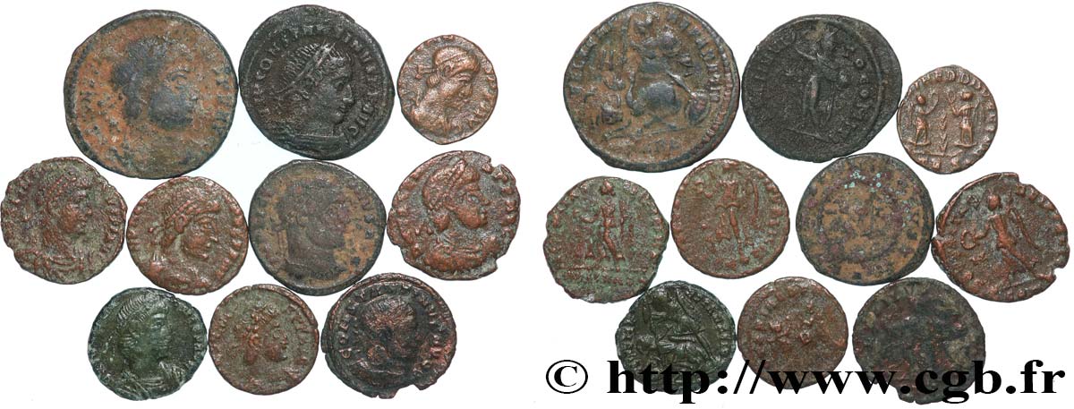 LOTS Lots de 10 monnaies lot