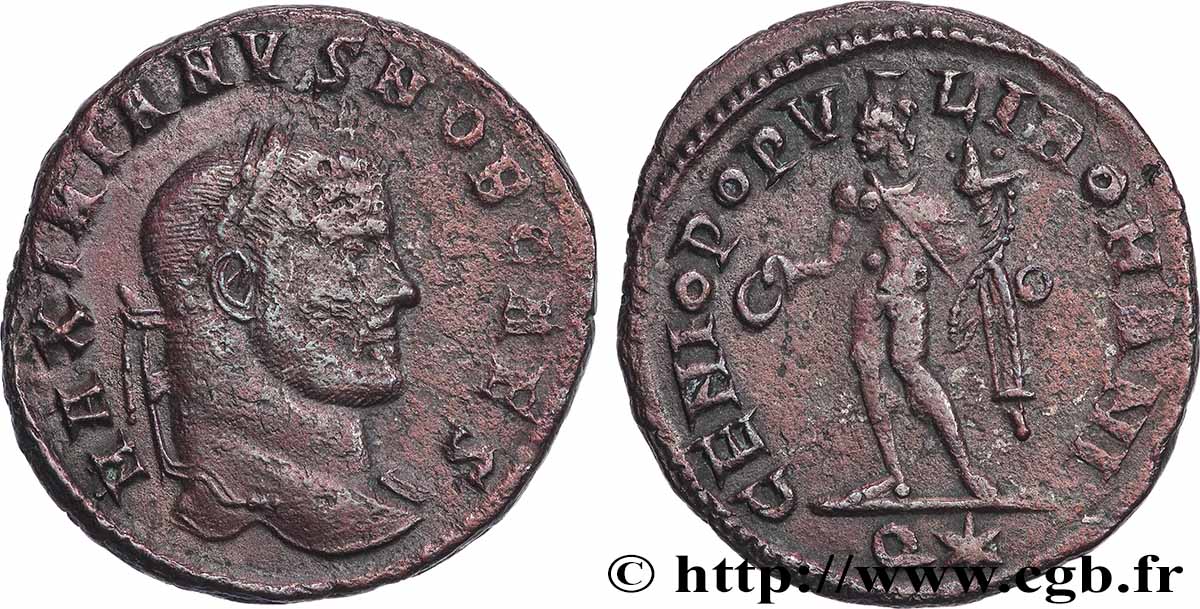 GALÈRE Follis ou nummus TTB