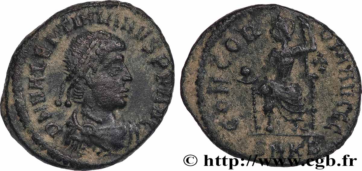 VALENTINIANUS II Nummus SS