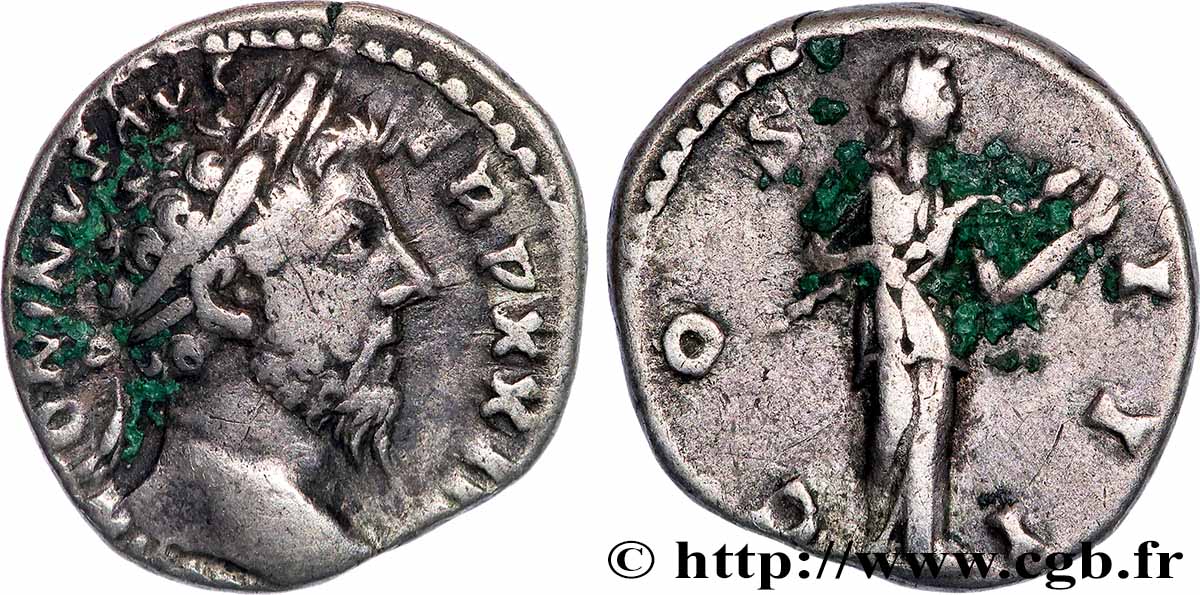 MARC AURÈLE Denier TTB