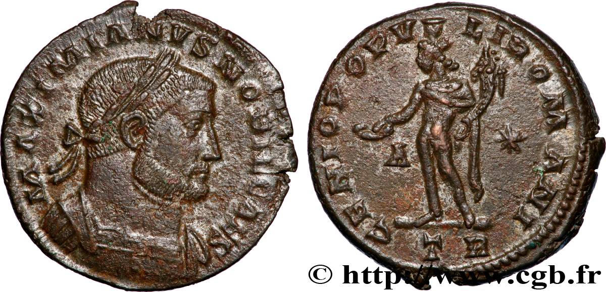 GALÈRE Follis ou nummus TTB