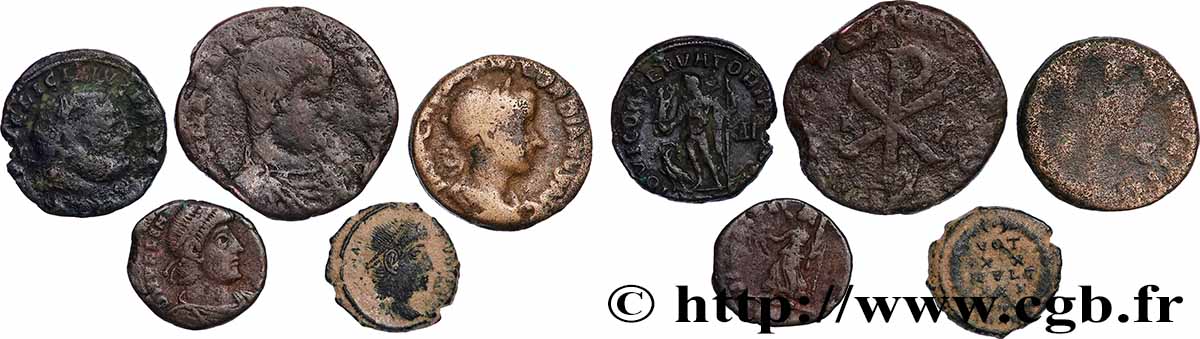 LOTS Lots de 5 monnaies lot