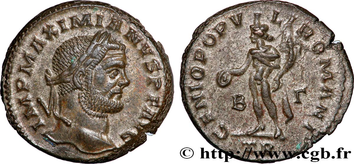 MAXIMIANUS HERCULIUS Follis ou nummus fVZ