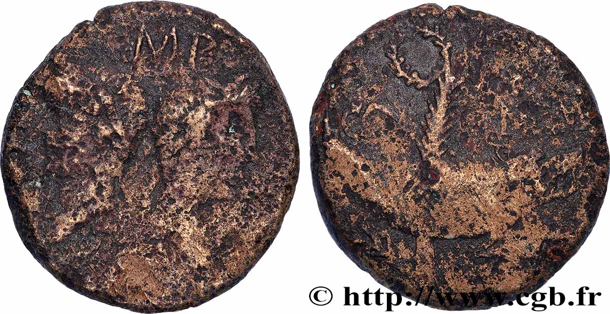 AUGUSTE et AGRIPPA Dupondius COL NEM (as) S