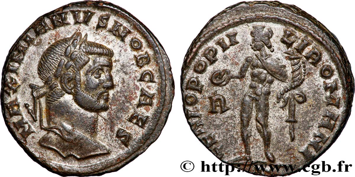 GALÈRE Follis ou nummus TTB+/TTB