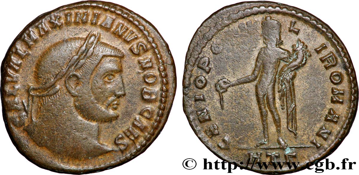 GALÈRE Follis ou nummus TTB