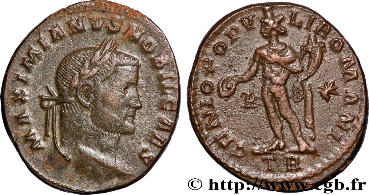 GALERIUS Follis ou nummus SS