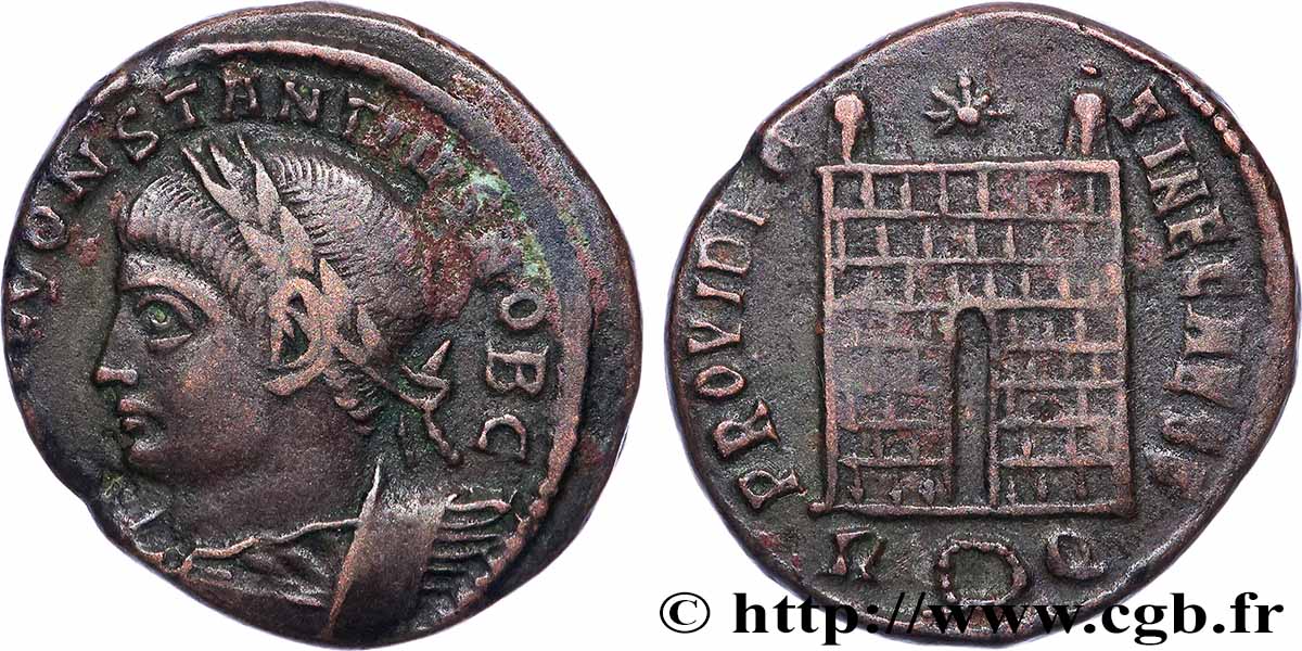 CONSTANCE II Centenionalis ou nummus TTB+