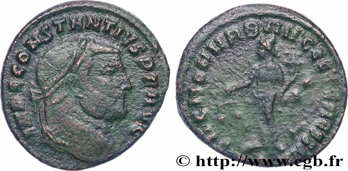 CONSTANCE Ier CHLORE Follis ou nummus TB