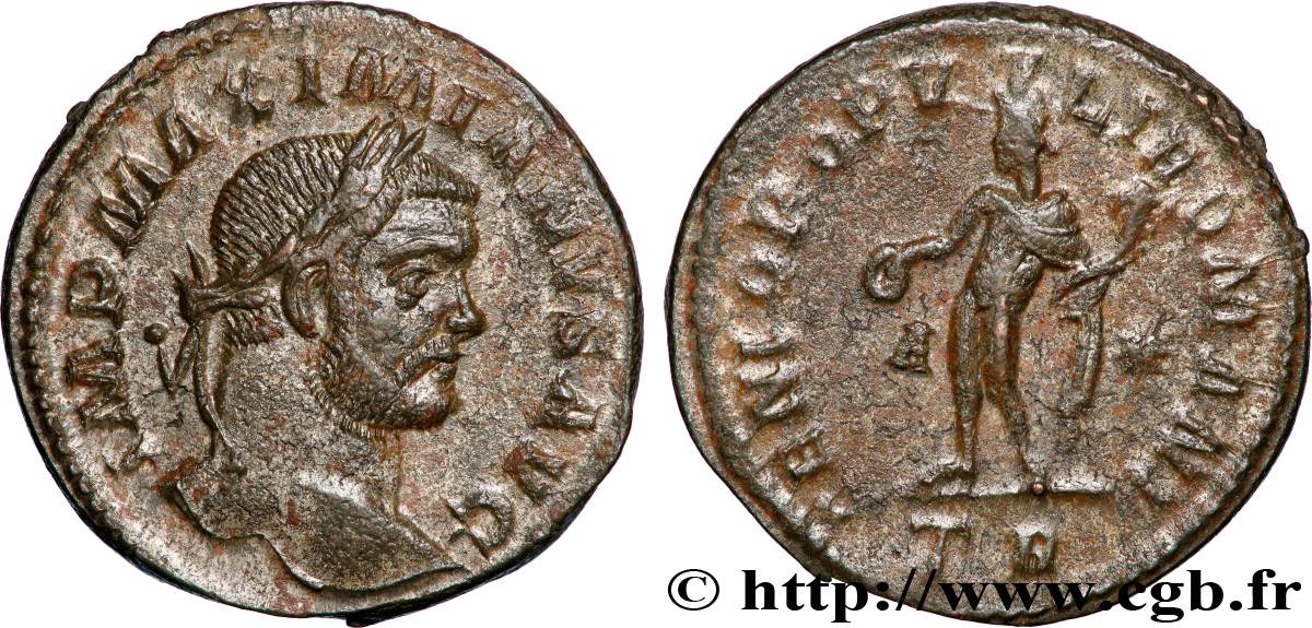 MAXIMIANUS HERCULIUS Follis ou nummus fVZ/SS