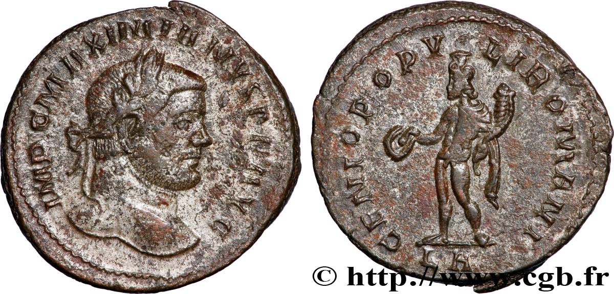 MAXIMIANUS HERCULIUS Follis ou nummus XF