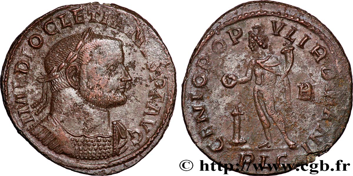 DIOCLÉTIEN Follis ou nummus TTB+