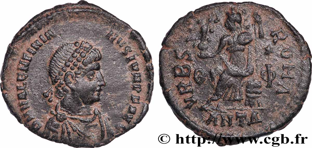 VALENTINIAN II Nummus AU/XF