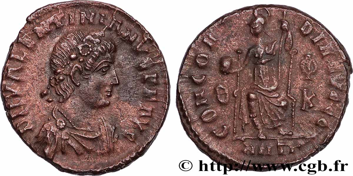 VALENTINIANUS II Nummus fVZ