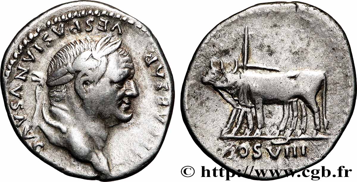 VESPASIEN Denier TTB+/TTB