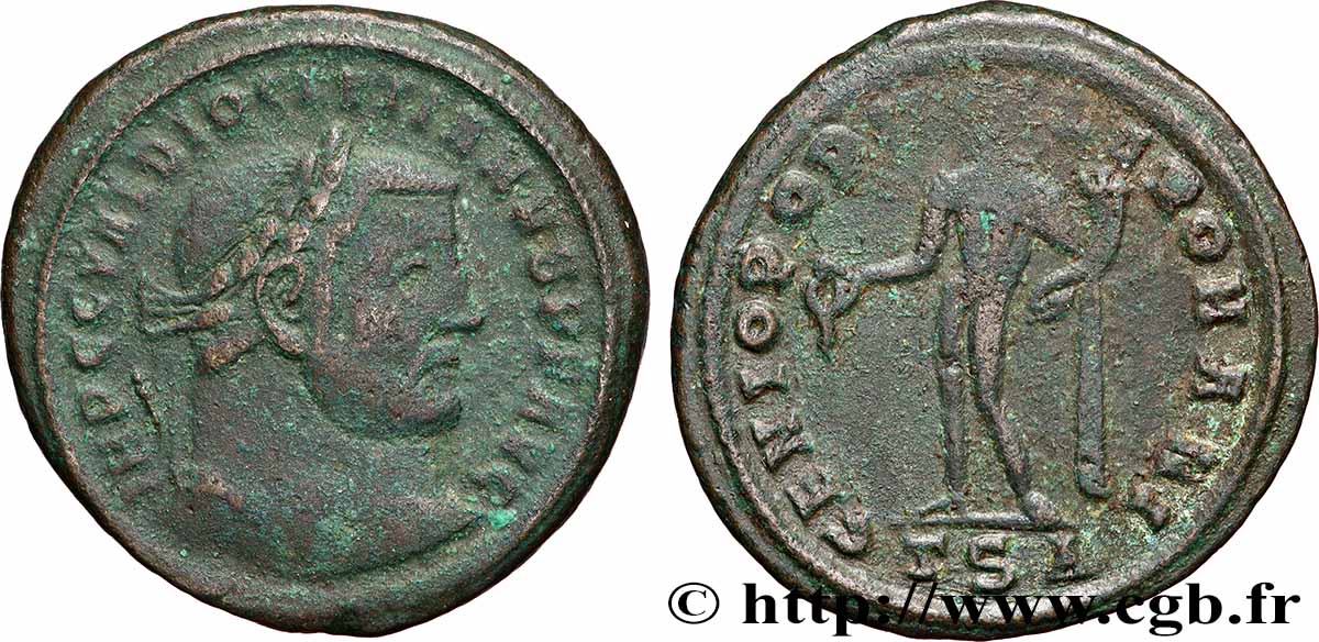 DIOCLETIAN Follis ou nummus VF