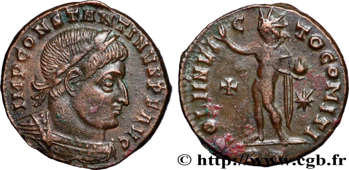 CONSTANTINE I THE GREAT Follis ou nummus AU/XF