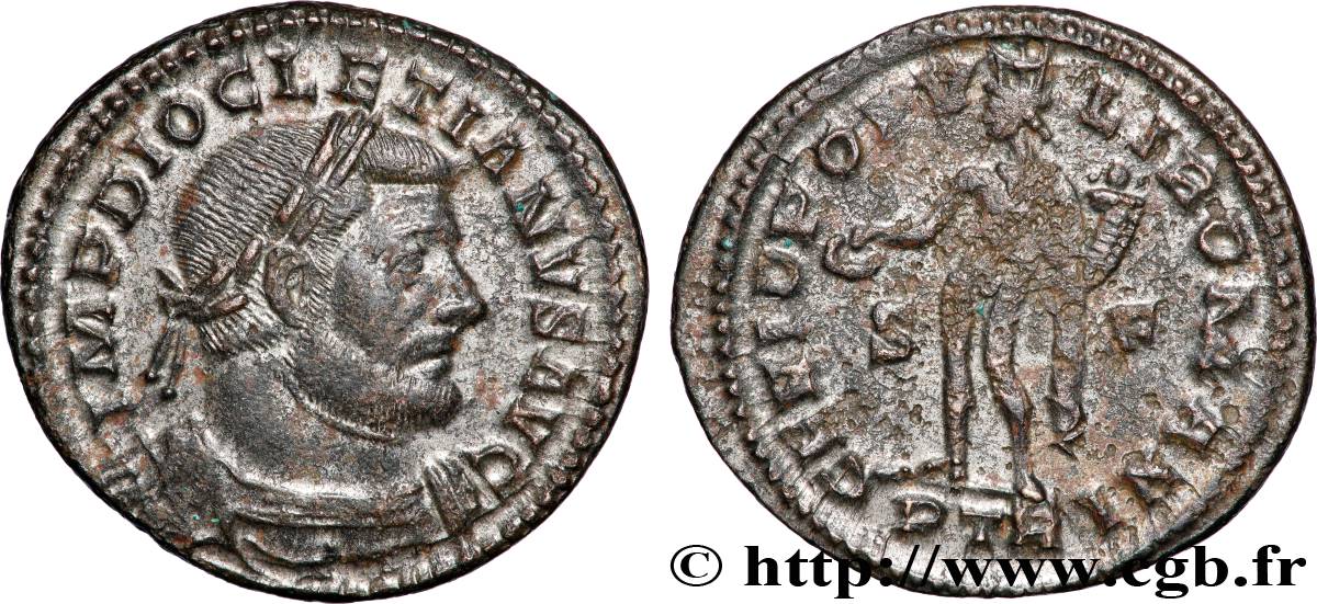 DIOCLETIAN Follis ou nummus AU/XF